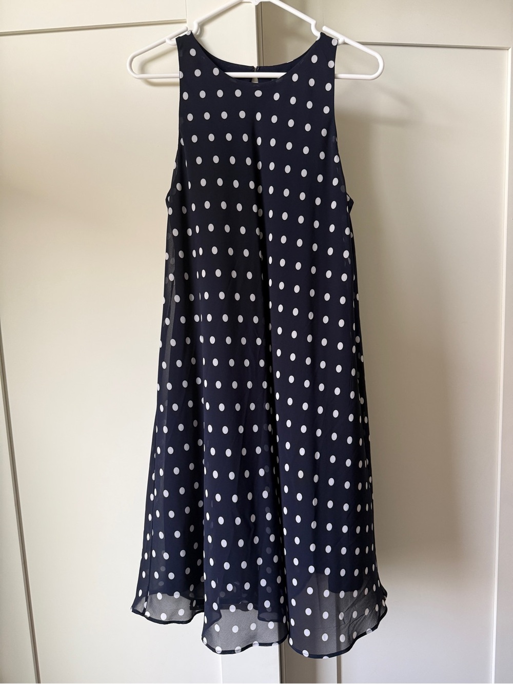 Polka Dot Midi Dress, Size 12P by Ralph Lauren